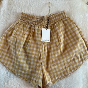 Acacia swimwear- Maya shorts in Marigold- size small